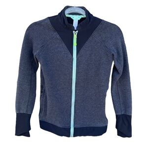 Lululemon Ivivva Saw Into Your Day Full Zip Fleece Lined Jacket Charcoal Gray 10